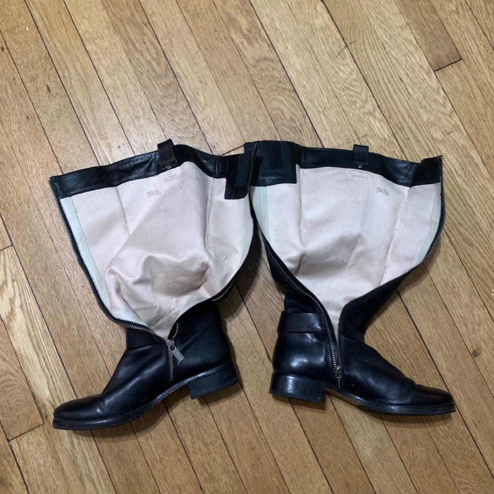 Michael Kors Logo Leather Riding Boots -- GREAT CONDITION - Picture 4 of 5